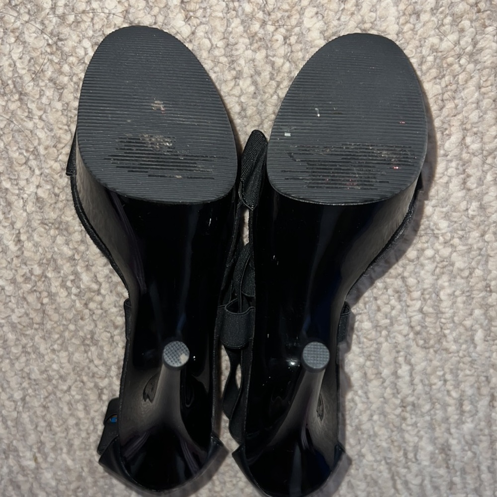 Strappy Black Platform Stiletto Heels SIZE: 8 - Picture 6 of 12